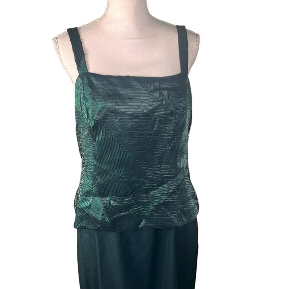 New Alex Evenings 2 Piece Green Dress Jacket Set Wedding Formal Large 12/14 - Picture 10 of 15